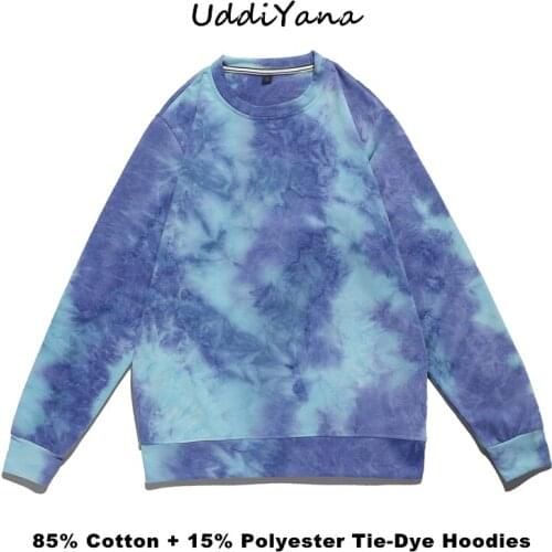 2021 Fashion Harajuku Pullover Hoodie Mens Tie Dye Hoodies Womens Y2K Sweatshirt Top Tracksuit Female Clothing Dropshipping