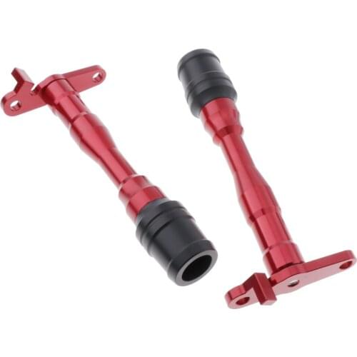 Motorcycle Frame Sliders Front Wheel Cap Crash Protector Falling Protector Replacement for Yamaha Yzf R15 V3 - (Color: Red)