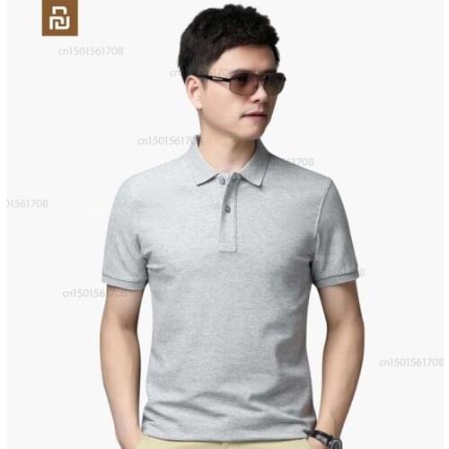 4 colors xiaomi mijia short-sleeved sweat-absorbent and breathable mens polo shirt summer mens short-sleeved