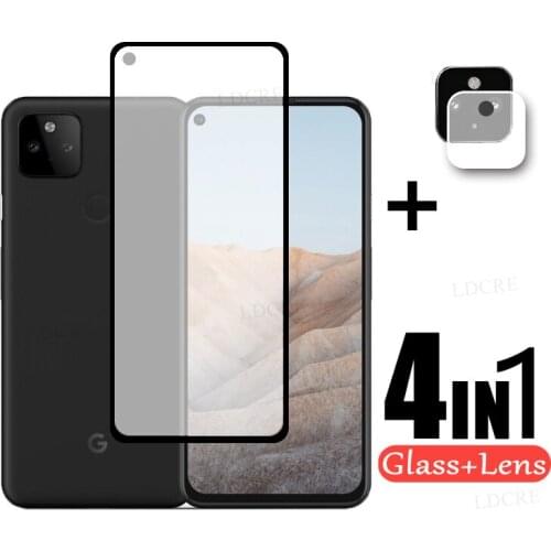 Full Glass For Google Pixel 5A Glass Tempered Protective Glass for Google Pixel 5A Screen Camera Lens Film For Google Pixel 5A