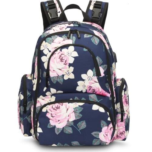 Baby Diaper Bags With Insulated Pockets Mother Maternity Bag 15 Inch Waterproof Kid Bag Multifunctional Travel backpack travel