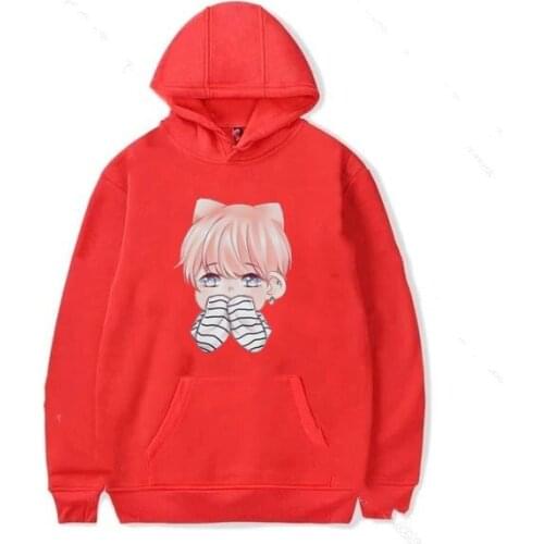 Women kawaii hoodie Cartoons Maiden harajuku hoodies Pullovers fashion clothes Autumn Long Sleeve Oversized Crewneck Sweatshirts