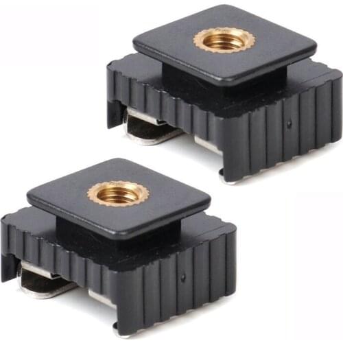 1PCS Flash Hot Shoe Mount Adapter Speedight Flash Hot Shoe Bracket Mount Adapter 1/4" Screw for Studio Speedight Tripod