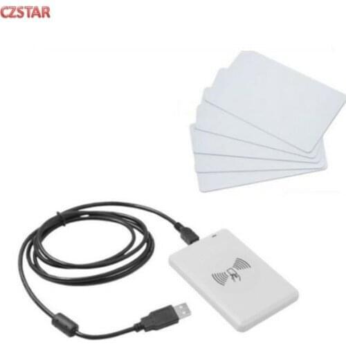 Czstar desktop usb rfid uhf reader writer keyboard reader + 5pcs uhf tag with English SDK demo software user manual source code
