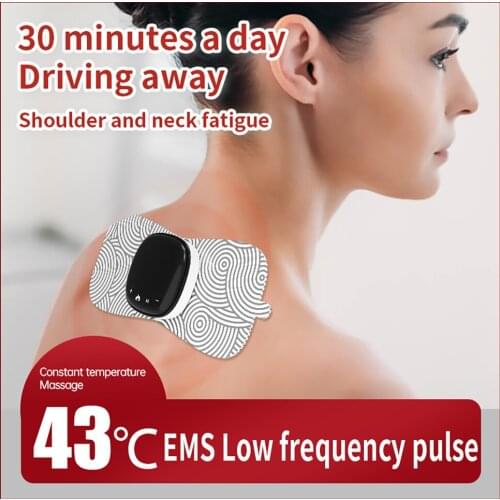 Electric Neck Massager EMS Vibration Muscle Relaxation Shoulder Neck Massager Cervical Massage Patch Muscle Relief Neck Massage