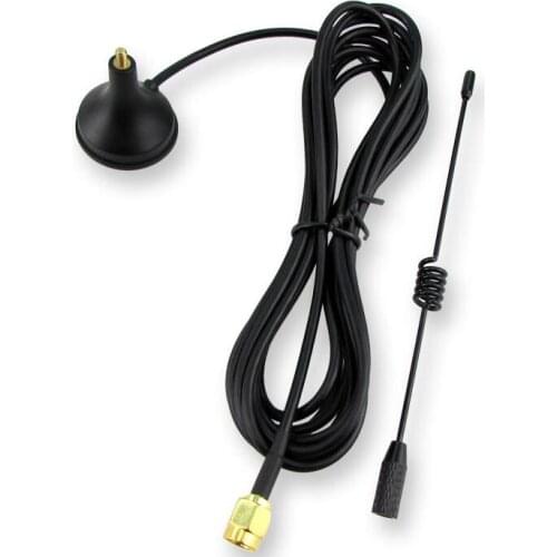 GSM/GPRS/3G/4G/433 sucker antenna 5dbi high gain SMA interface 3meter long small isotropic omnidirectional antenna