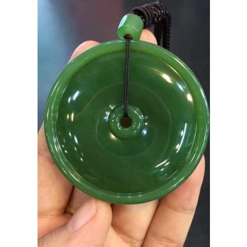 Hotan Jasper flat buckle pendant 12100h1