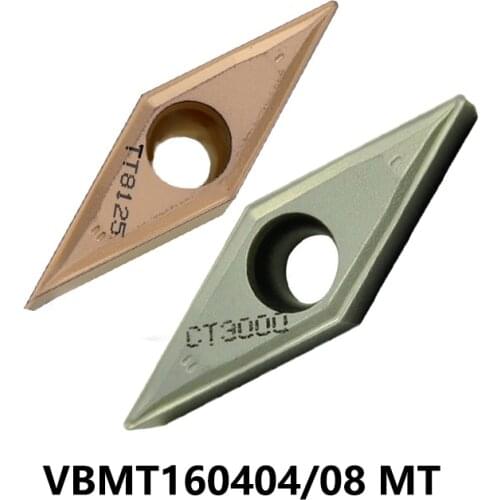 Original VBMT160404-MT VBMT160408-MT CT3000 TT5080 TT7310 TT8115 TT8125 Carbide Turning Inserts Lathe Cutting Tools CNC Cutter