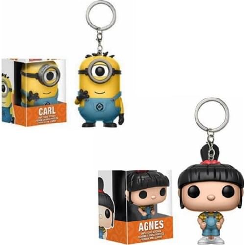 Pocket Keychain Carl Agnes Action Figure Limited Edition Collection Model Toys for Children Birthday Gift