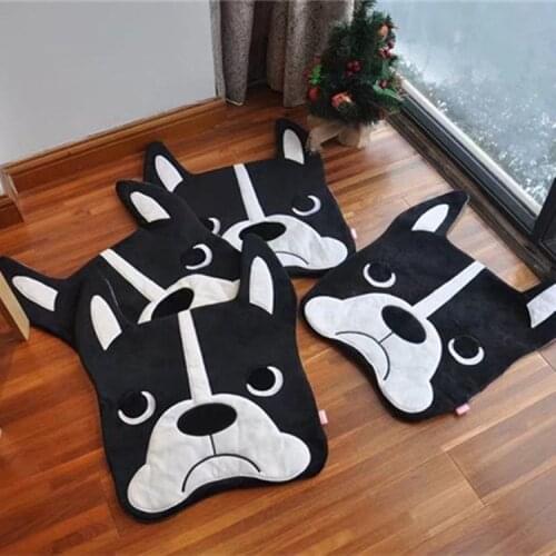 Bathroom carpet Bulldog pad anti-slip mat door bathroom absorbent non-slip carpet fashion toilet seat