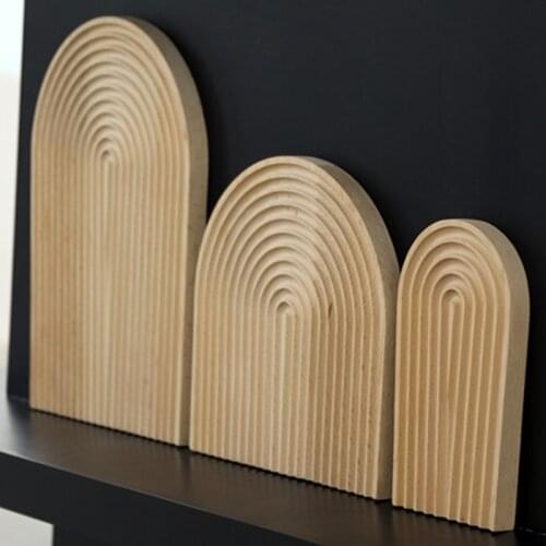 Creative water ripple bread dessert bowl cutting board geometric shape space saving home decor warehouse management accessories