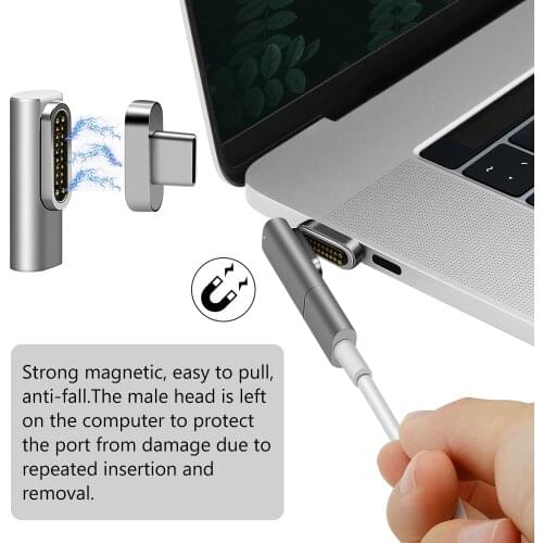 Upmely 2021 Magnetic USB Cable Fast Charging 20 Pins Type C Connector PD 100W C Adapter For MacBook Pro For Huawei For Samsung