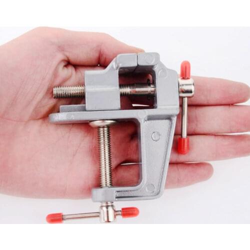 3.5" Aluminum Alloy Multifunctional Plier Jewelry Electronics Workbench Portable Mini Vise Table Vice Clamp Fixed Repair Tools