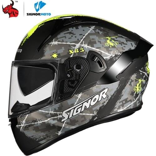 SIGNORMOTO Full Face Helmet Motorcycle Casco Moto Motocross Riding Helmet Off Road Capacete Moto Men Capacete De Moto