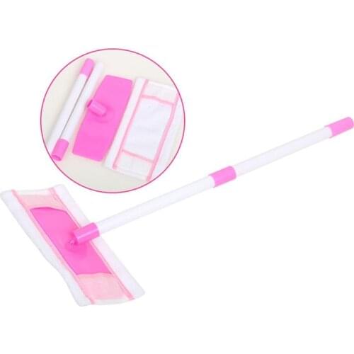 Cleaning Play Set Kids Role Play 6 Piece Broom Mop Bucket Dustpan