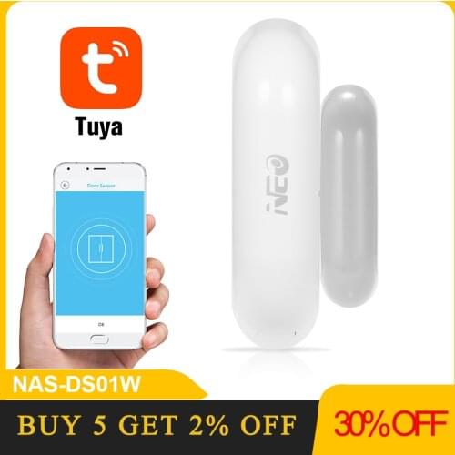 NEO Home Door/Window Detector WiFi App Notification Alerts Battery Operated Home Security Sensor for home security