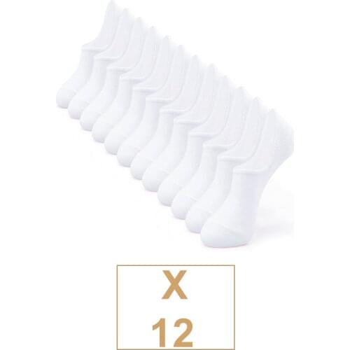 Unisex Cotton Invisible Sneakers Socks White 12 Double Women 'S Mens Socks High Quality Luxury Slip-Resistant Do Not Sweat Gift stockings set