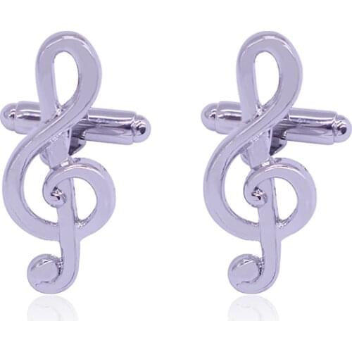 Newest Popular Music Note Cufflinks Jewelry Gifts For Men And Women Fashion French Cufflinks Cuff Link High Quality Alloy