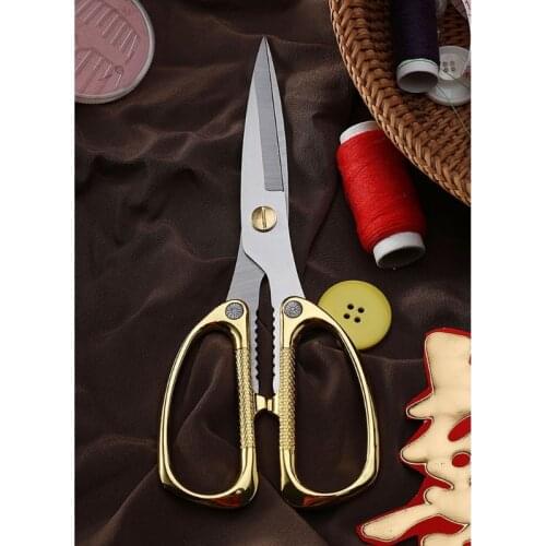 Stainless Steel Household Scissors China Traditional Hand Tool Shear Kitchen Scissors DIY Household Fabric Cut Trim Shear