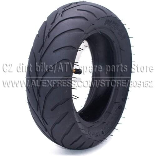 90/65 - 6.5 Front Tire and Universal Inner Tube 110/90-6.5 Inner Tube Bent Valve for 49cc Mini Dirt Bike e Scooter Mini Moto