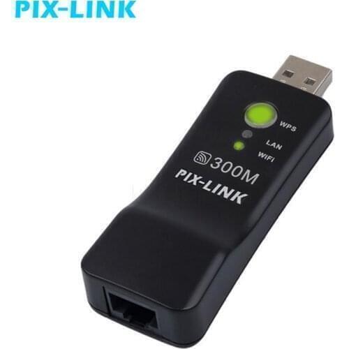 PIXLINK 300Mbps Routers Wifi Range Extender Repeater Wireless Adapter Network WPS AP Mode for Smart TV