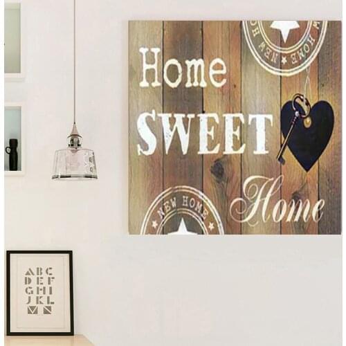 Popular Diy 5D Diamond Embroidery Animal Butterfly Diamond Mosaic Home Sweet Text Diamond Painting Kits Daimond-painting FG1718