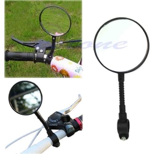 QILEJVS Bike Bicycle Cycling Durable Super Light Handlebar Mount Rear View Mirror Useful