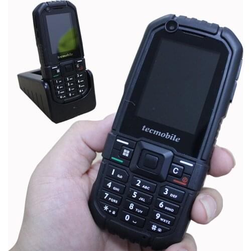 Tecmobile TEC Waterproof Keyboard Cellphone1800mAh MP3 SOS Botton Front Rear Camera Strong Flashlight Mobile Phones VS A6 A9