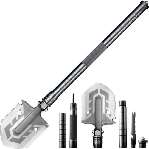 Outdoor Supplies Engineering Multifunctional Military Shovel Car Equipment Camping Nuggets Shovel Survive Self-defense Tool