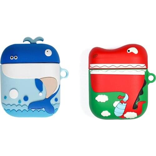 For Airpods1/2 Generation Protective Cover 3D Cartoon For Apple Headset Silicone Case Bluetooth Headset Charging Box Cute Case