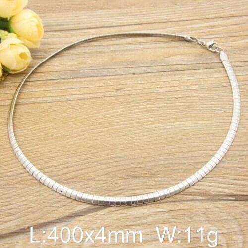 Womens 4MM Accessories Wholesale Stainless Steel Vintage Jewelry Fashion Chokers Necklaces For Woman Hot Selling NGCGARJP1