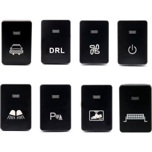 1Pc New Automobile Car Self Locking Fog Light Rocker Switch Button ON-OFF For Toyota Camry Car Accessories car light auto lights