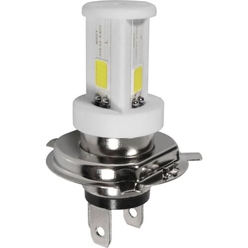 1Pcs H4 LED Motorcycle Headlight Bulbs 6500K 1080LM Led Motorbike Hi/Lo Beam COB Motorbike Headlamp Bulb