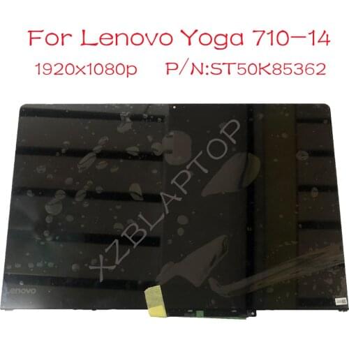 14 inch LCD LED Touch Screen Assembly with frame For Lenovo Yoga 710-14 Yoga 710 14 Yoga 710-14IKB P/N ST50K85362