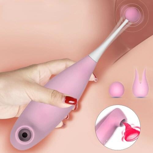 2 In 1 G-Spot Vibrators for Women Vaginal Sucking Clitoris Stimulator Pussy Orgasm Nipple Massager Erotic Product Adult Sex Toys