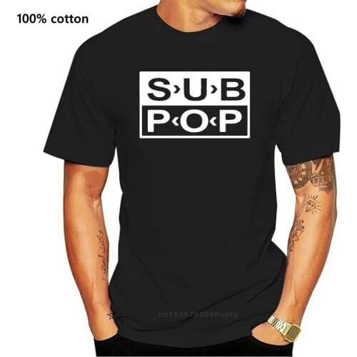 2019 Fashion summer T shirt Creative Graphic SUB POP T Shirt men casual 100% cotton size