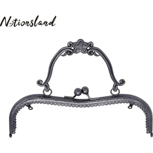 4 Color Purse Frame Bag Kiss Clasp Lock 20.5cm Metal Purse Frame Purse for DIY Handle Bag Sewing Craft Supplies