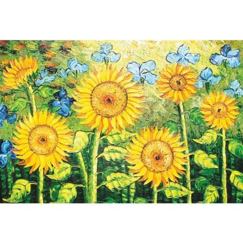 5D DIY Flower Sunflower Diamond Painting Full Drill Embroidery Cross Stitch Mosaic Needlework Craft Home Decor Christmas Gift