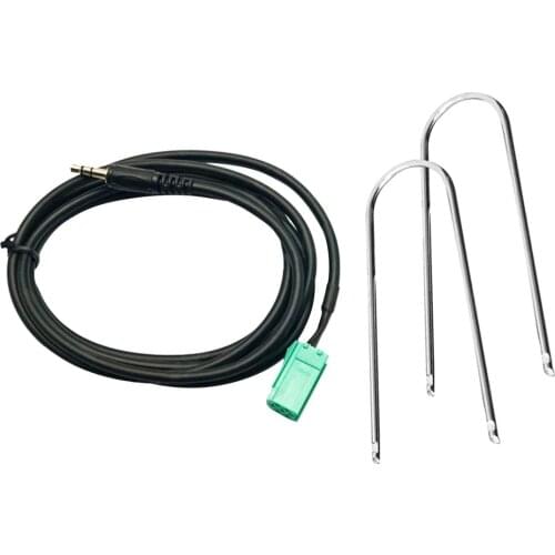 Car Audio Cable 3.5mm AUX CD Stereo Audio Line Input Wiring Harness Cable For Renault Update List Radios