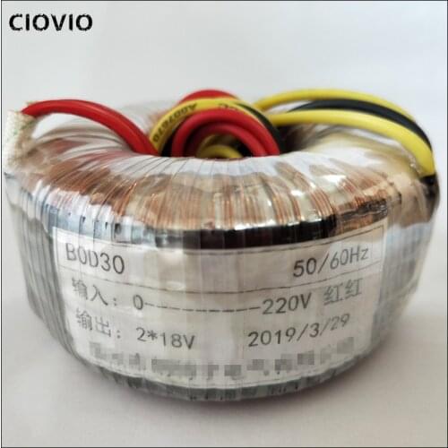 Dual 12V-30V Ring transformer 220V input toroidal transformer Power Amplifier Transformer 150W 300W 500W