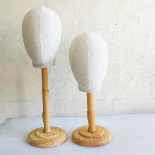 Fabric Cover Mannequin Head For Wigs Display