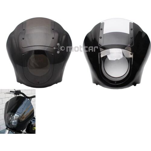 Motorcycle Windscreens & Wind Deflectors Headlight Fairing For Harley 1986-1994 FXR 1988-later Sportster XL 1995-2005 Dyna Model