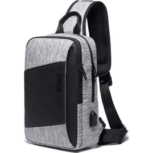 Chest Bag New Fashion Travel Leisure Sports Shoulder Sling Packs USB Charging Anti-Theft Anti-stain Waterproof Handbag