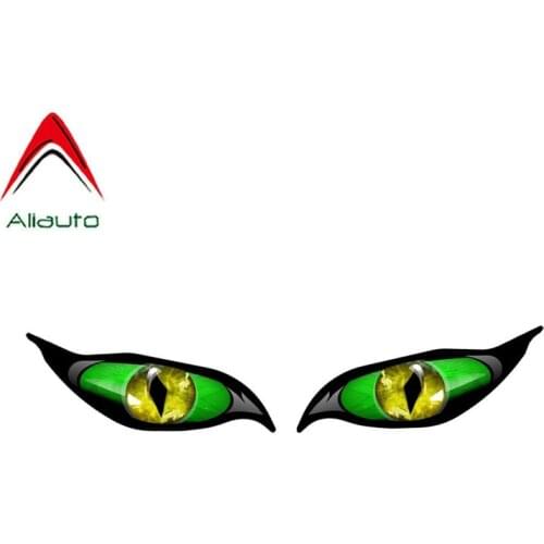 Aliauto Creative Car Sticker Green Eyes Funny Waterproof Cover Scratch Automobiles & Motorcycles Accessories PVC Decal,15cm*4cm