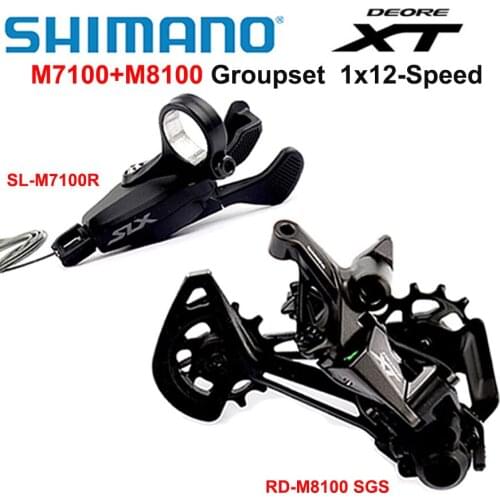 SHIMANO DEORE XT M8100 Groupset Mountain Bike Groupset 1x12-Speed SL M7100 + RD M8100 Rear Derailleur M7100 Shifter Lever