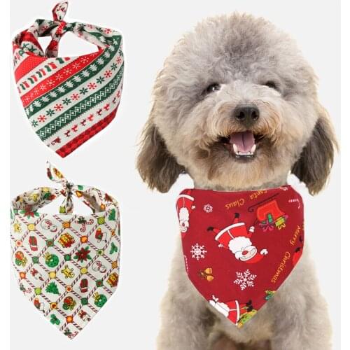 Adjustable Pet Neckerchief Scarf 5 Colors Cat Dog Bandana Bibs Scarf Collar Waterproof Saliva Towel For Small Medium Large Dogs