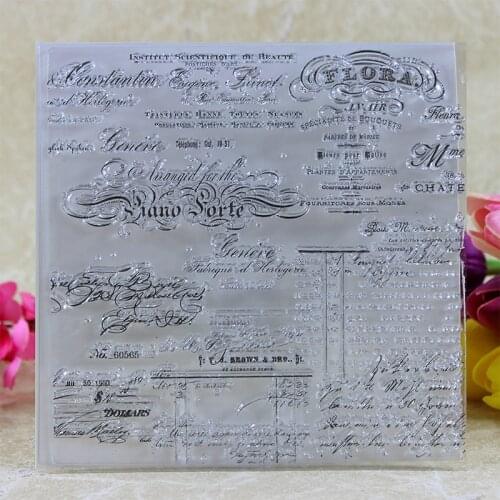 Silicone Clear Stamps for Scrapbooking Music DIY Paper Album Cards Making Transparent Rubber Stamping Craft Supplies Wax Seal