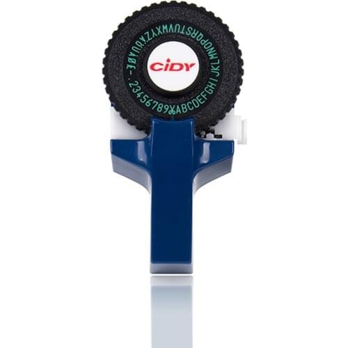 Dark Blue 3D Embossing Label Maker for MOTEX E101 Upgrade Version C101 Mini DIY Manual Typewriter fit for 9mm 3D label Tape