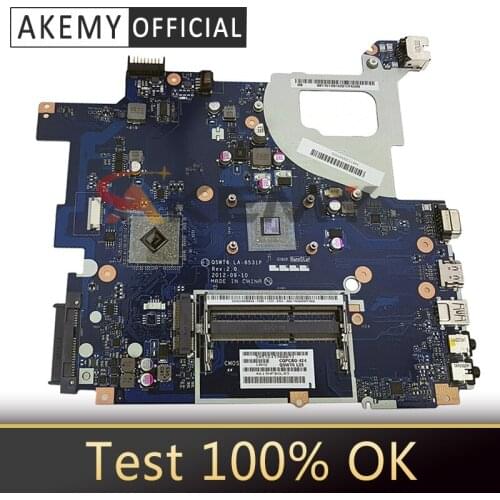 Akemy LA-8531P For ACER Aspire E1-521 EM1200 Q5WT6 LA-8531P Laptop motherboard Mainboard NB.Y1G11.002 NBY1G11002 DDR3