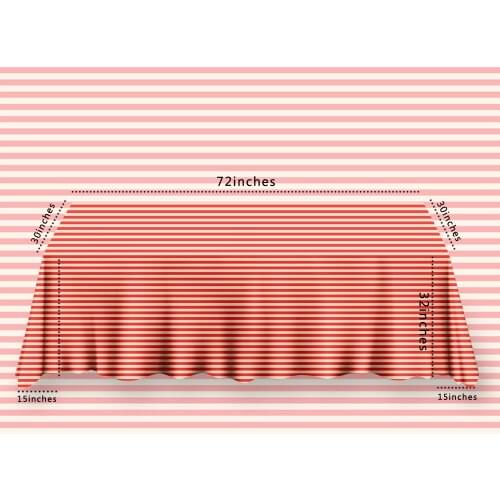 Party Backdrop & Table Cover Cloth Red Striped Pattern Photography Background Studio Baby Shower Event Supplies Tablecloths
